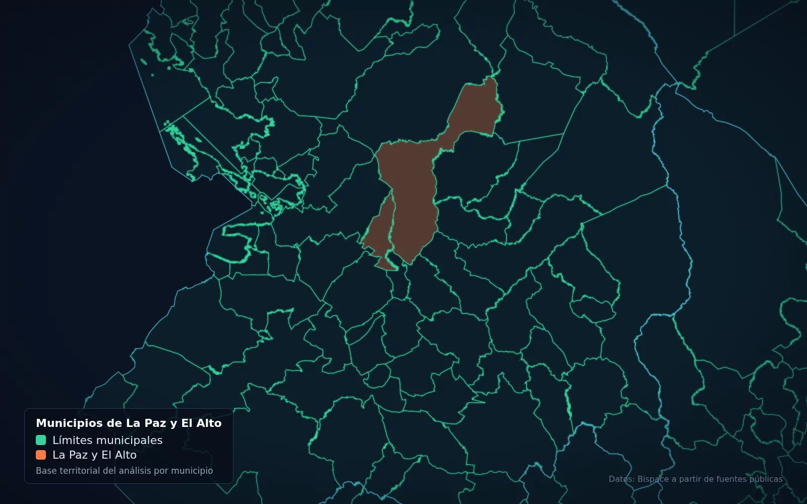 Mapa de Meridian con capas reales de nuestra base de datos